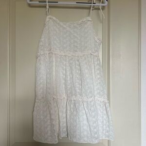 White Lace Adjustable strap dress